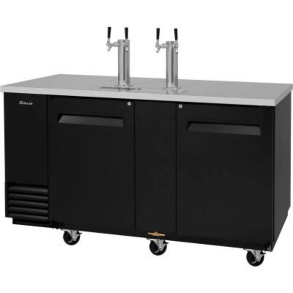 Turbo Air 3 Keg Capacity Beer Dispenser - Black TBD-3SBD-N